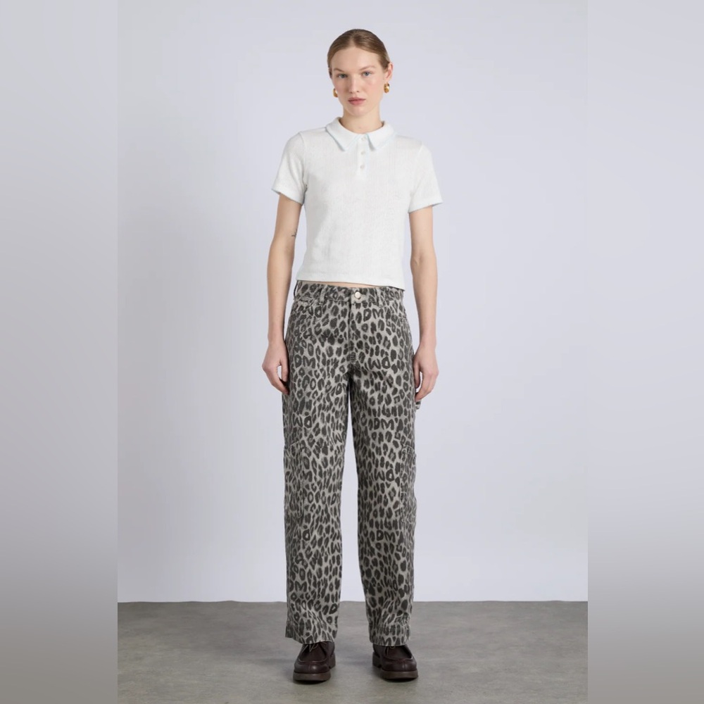 Damson Madder Drew Leopard Cargo Jeans Pants